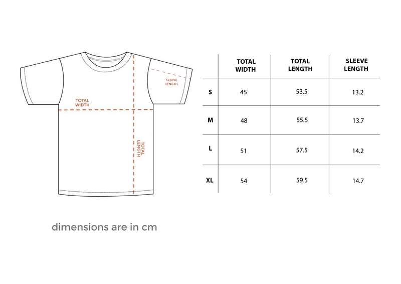 Stretching Cat Loose Fit Baby Tee size chart