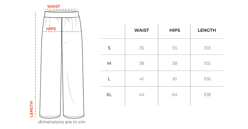 Washed Khaki Wide Leg Cargo Pants size chart