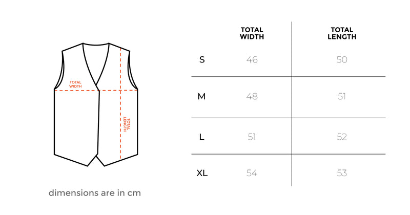 Beige Tied Up Linen Vest size chart
