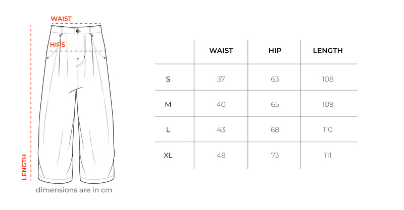 Female Beige Loose Office Pants size chart