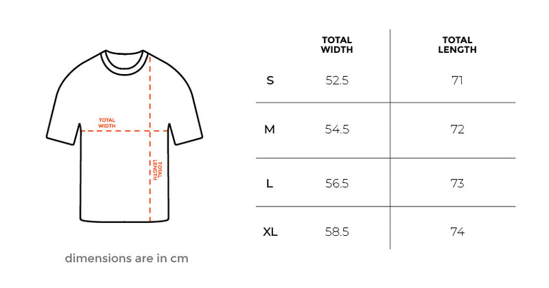 Mint Sportee size chart