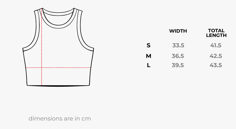 Dark Grey Washed Halter Tank Top size chart