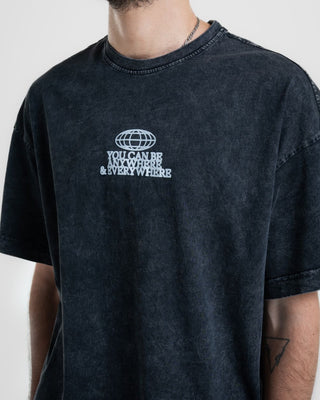 Anywhere & Everywhere Acid Washed Oversized Tee Washed Oversized Tee IN YOUR SHOE 