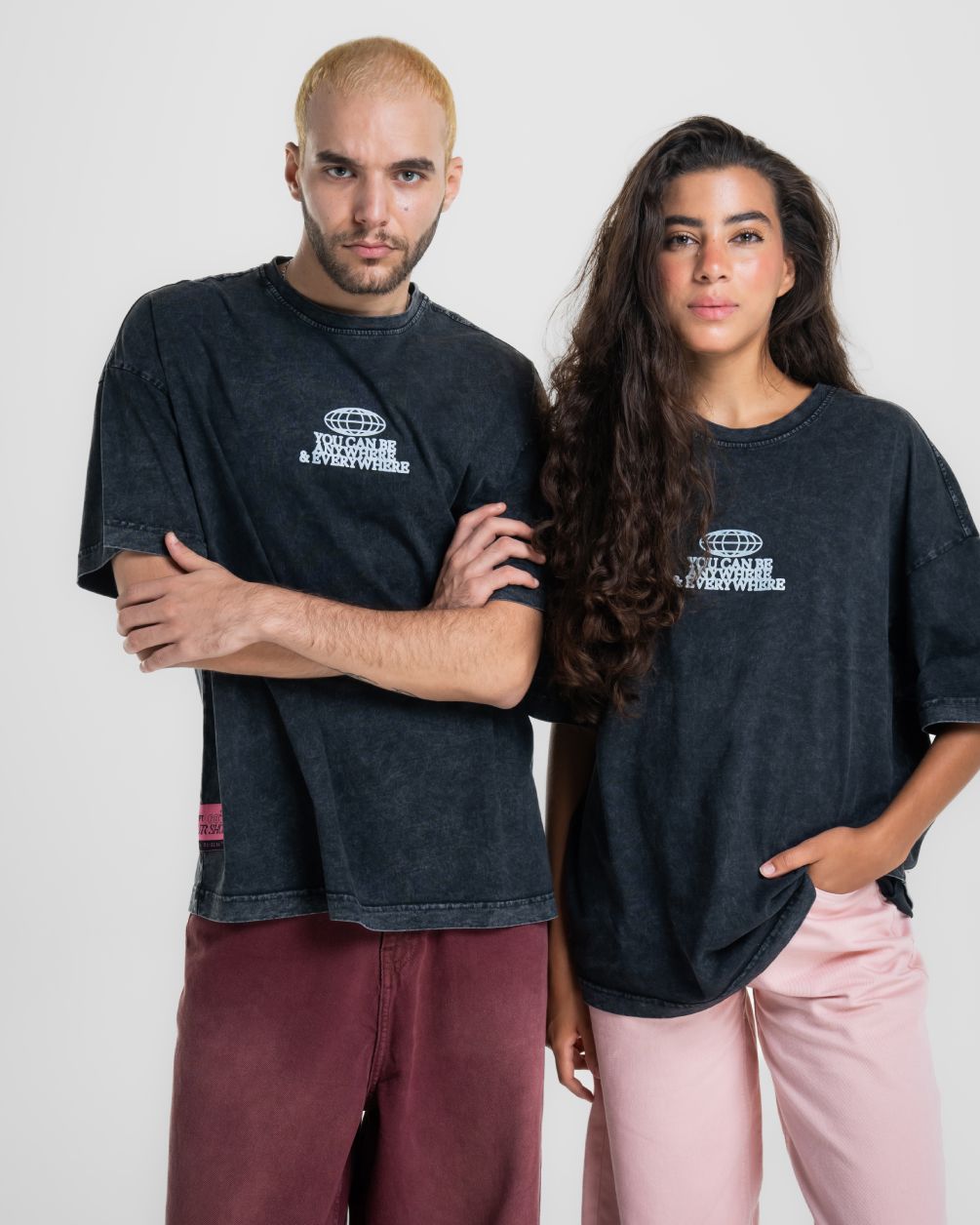 Anywhere & Everywhere Acid Washed Oversized Tee Washed Oversized Tee IN YOUR SHOE 