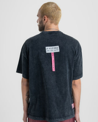 Anywhere & Everywhere Acid Washed Oversized Tee Washed Oversized Tee IN YOUR SHOE 