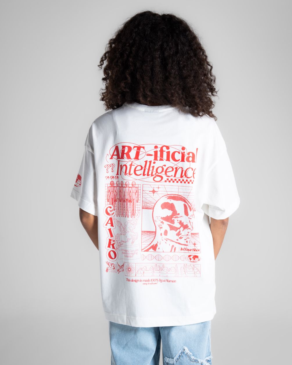 Artificial Intelligence Oversized Tee Printed Oversized Tees IN YOUR SHOE 