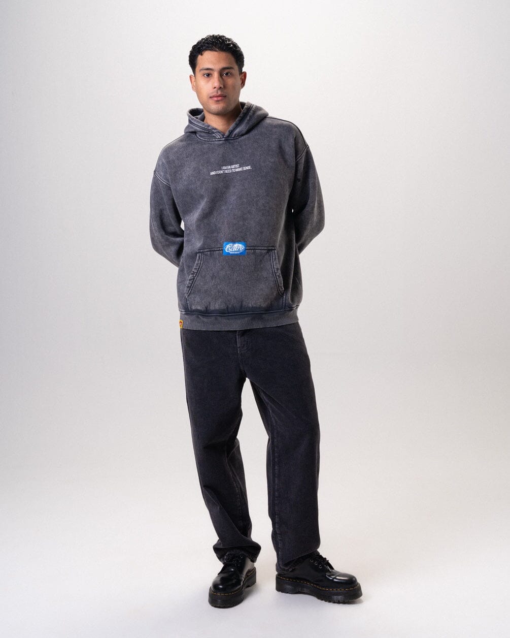 Artist Washed Hoodie Acid Washed Hoodies IN YOUR SHOE M 