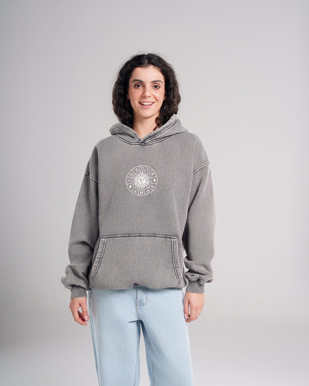 Astrobility Washed Hoodie Acid Washed Hoodies IN YOUR SHOE XL 