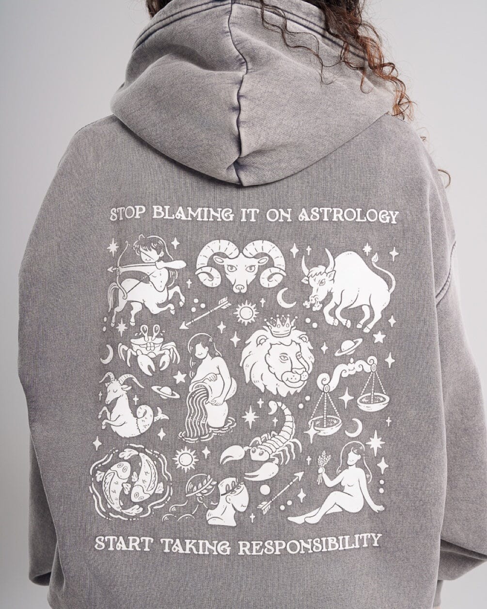 Astrobility Washed Hoodie Acid Washed Hoodies IN YOUR SHOE XXL 