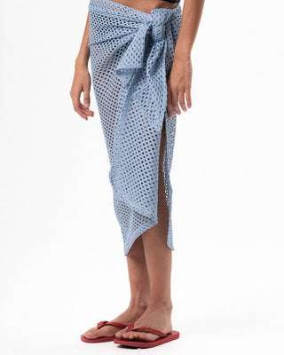 Baby Blue Knit Flowy Wrap Flowy Wraps IN YOUR SHOE 