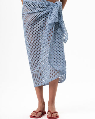 Baby Blue Knit Flowy Wrap Flowy Wraps IN YOUR SHOE L/XL 