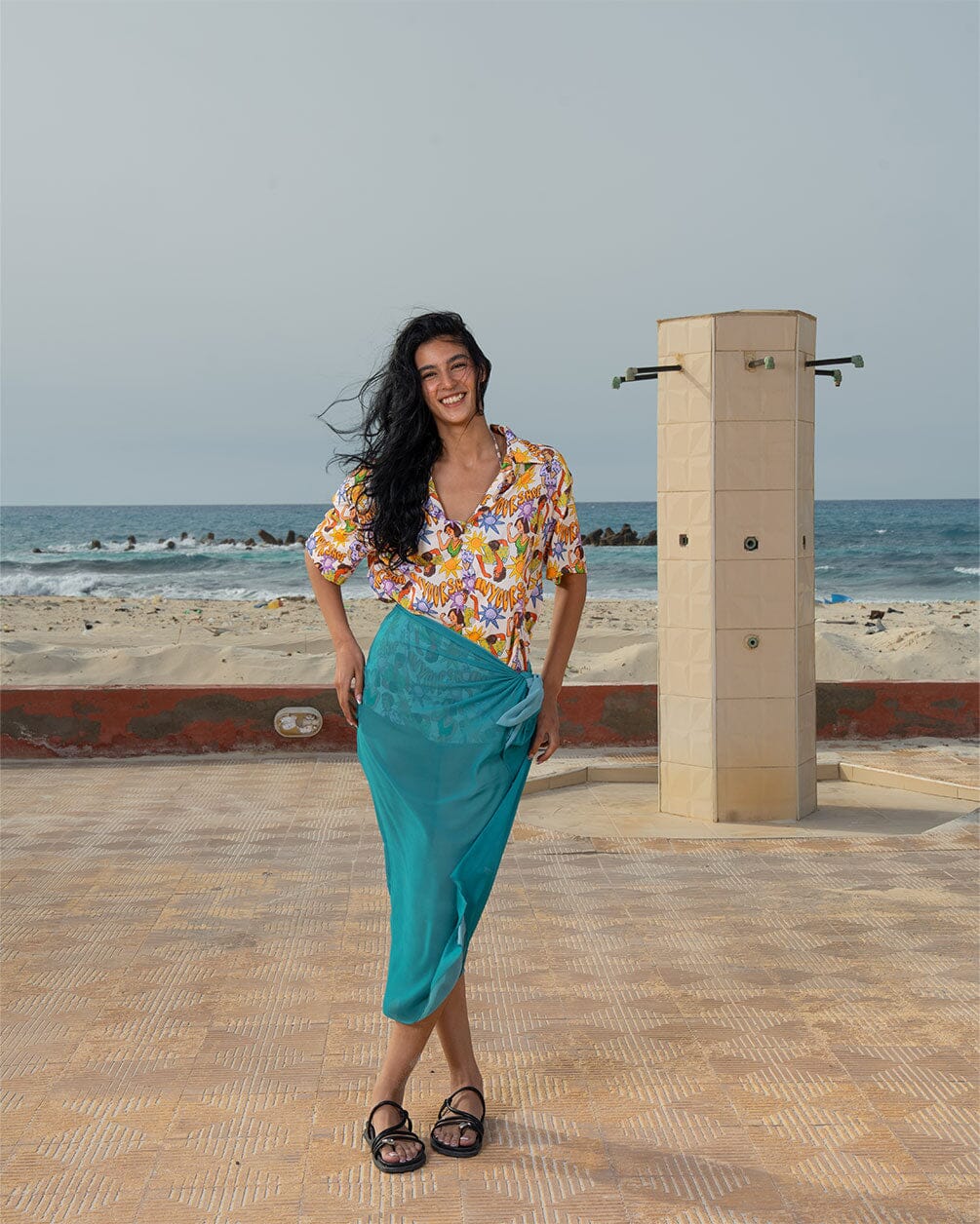 Baby Blue Maxi Flowy Wrap Flowy Wraps Maxi IN YOUR SHOE 