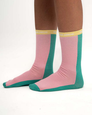 Baby Pink & Green Neck Socks Neck Socks IN YOUR SHOE 