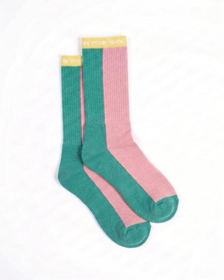 Baby Pink & Green Neck Socks Neck Socks IN YOUR SHOE 