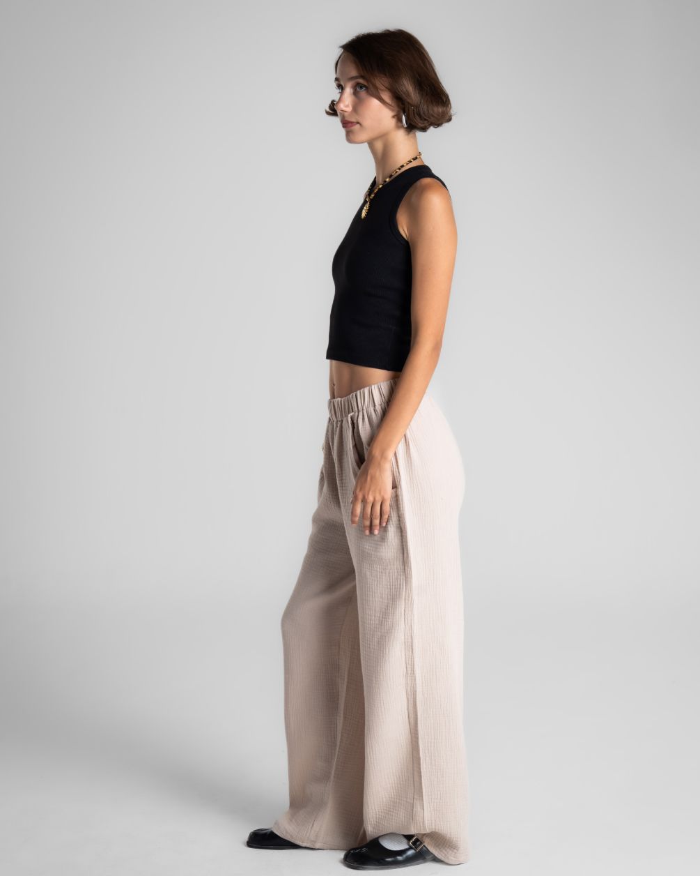 Beige Barrel Fit Linen pants Linen Pants IN YOUR SHOE 