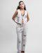 Beige Casual Linen Pants