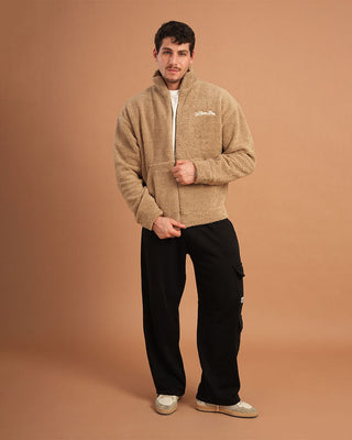 Beige Fleece Jacket Fleece Jacket IN YOUR SHOE 