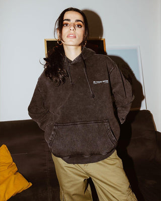 Black Acid Washed Hoodie Acid Washed Hoodies IN YOUR SHOE S 