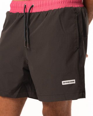 Black and Pink Swim Shorts Swim Shorts IN YOUR SHOE 