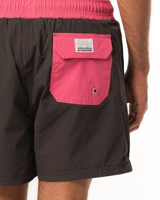 Black and Pink Swim Shorts Swim Shorts IN YOUR SHOE XXL 