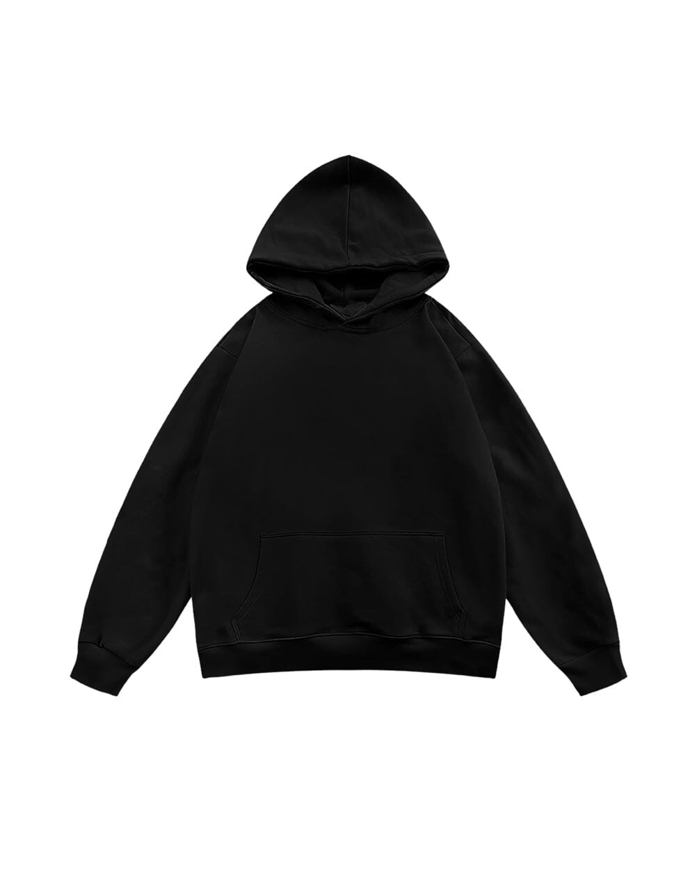Black Basic Heavy Oversized Hoodie Plain Hoodies IN YOUR SHOE 