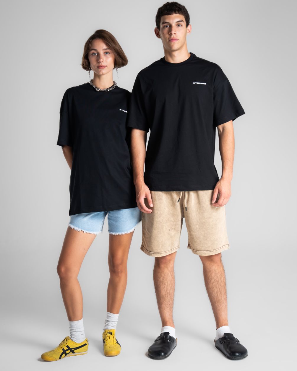 Black Basic Oversized Tee Basic Oversized Tees IN YOUR SHOE XL 