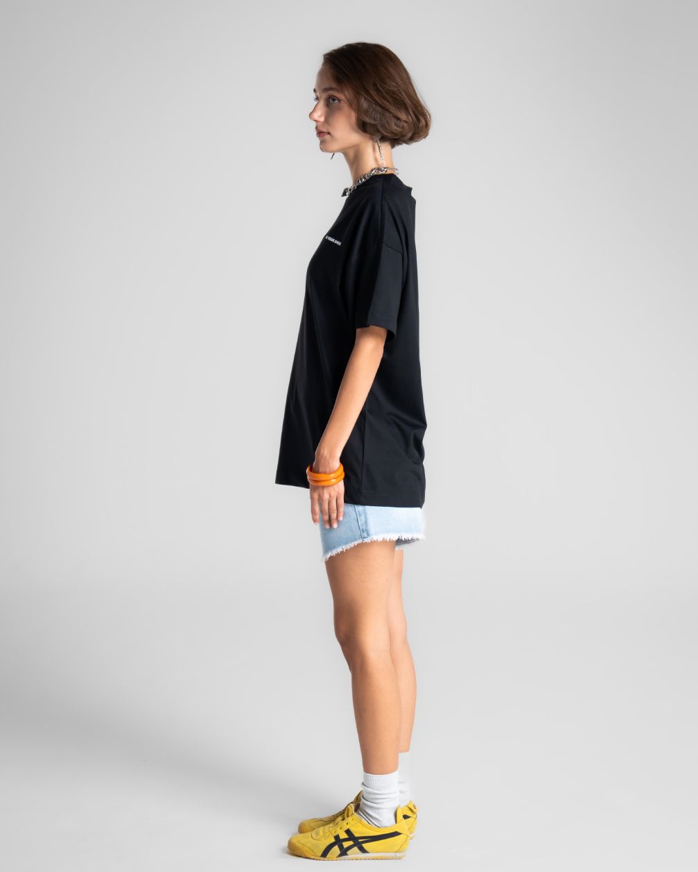 Black Basic Oversized Tee Basic Oversized Tees IN YOUR SHOE 