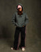 Black Border Washed Straight Jeans
