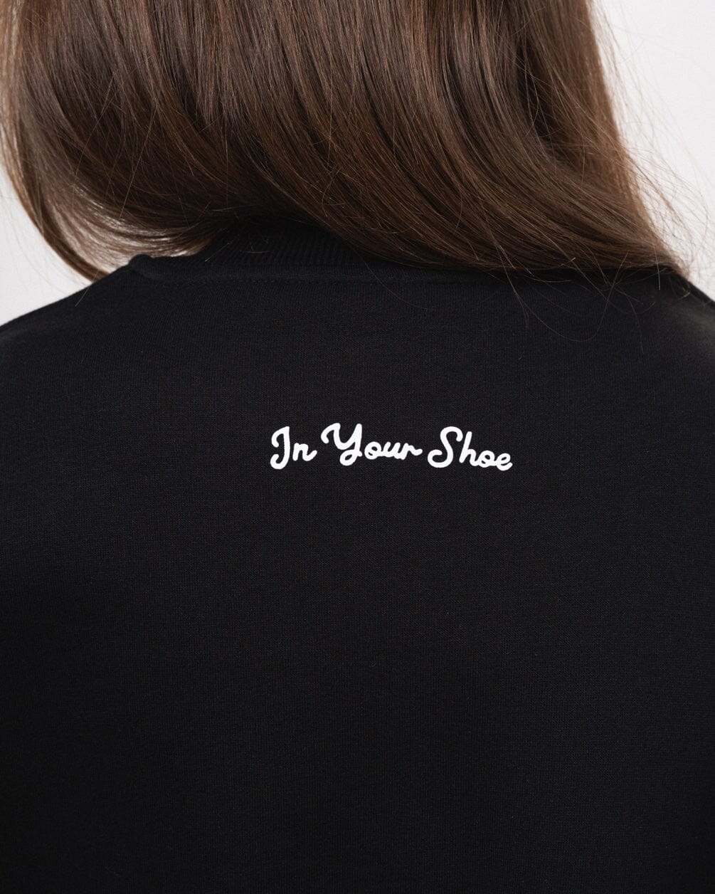 Black Boxy Crewneck Acid Washed Crewnecks IN YOUR SHOE 