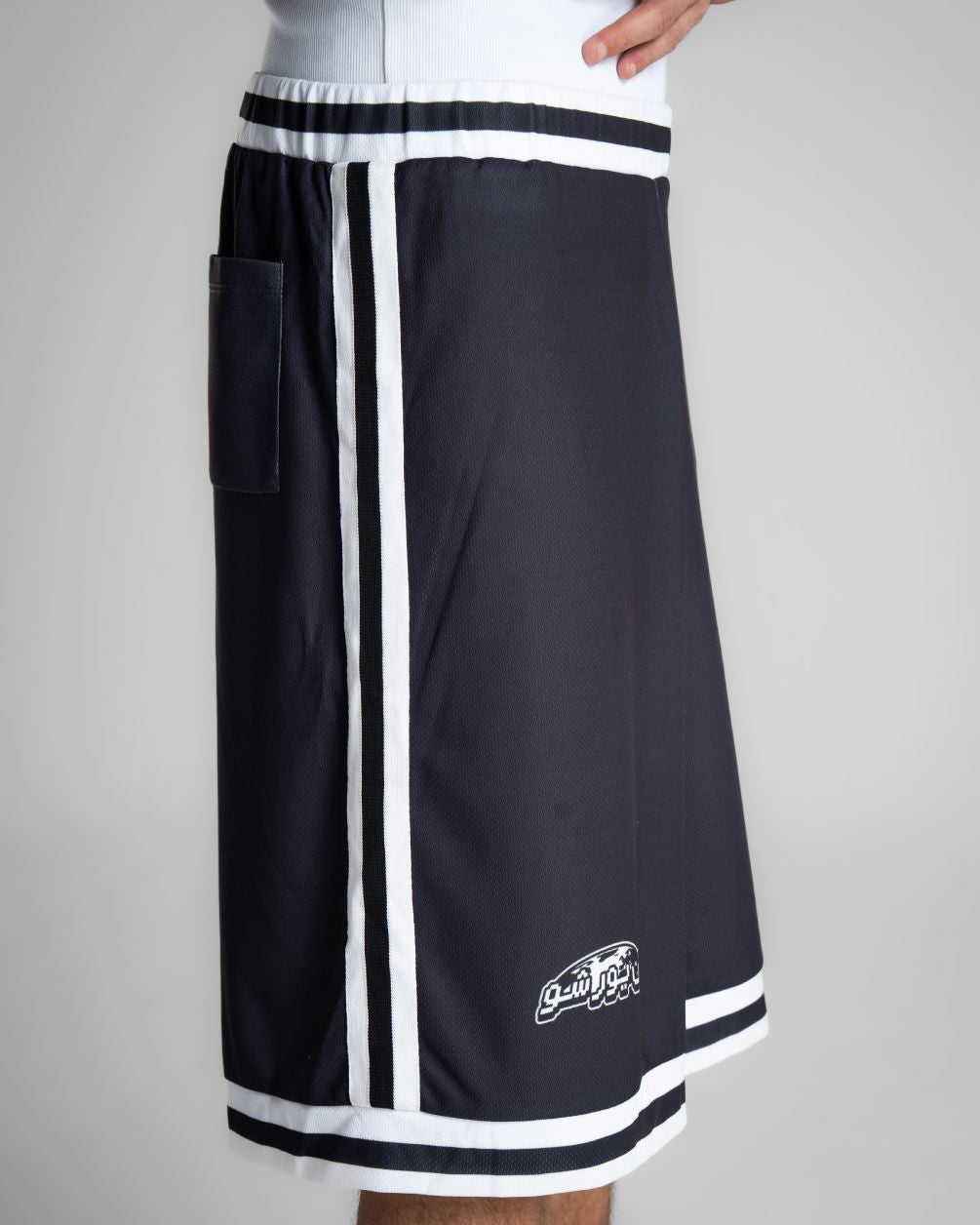 Black Cairo Jersey Shorts Sworts IN YOUR SHOE 