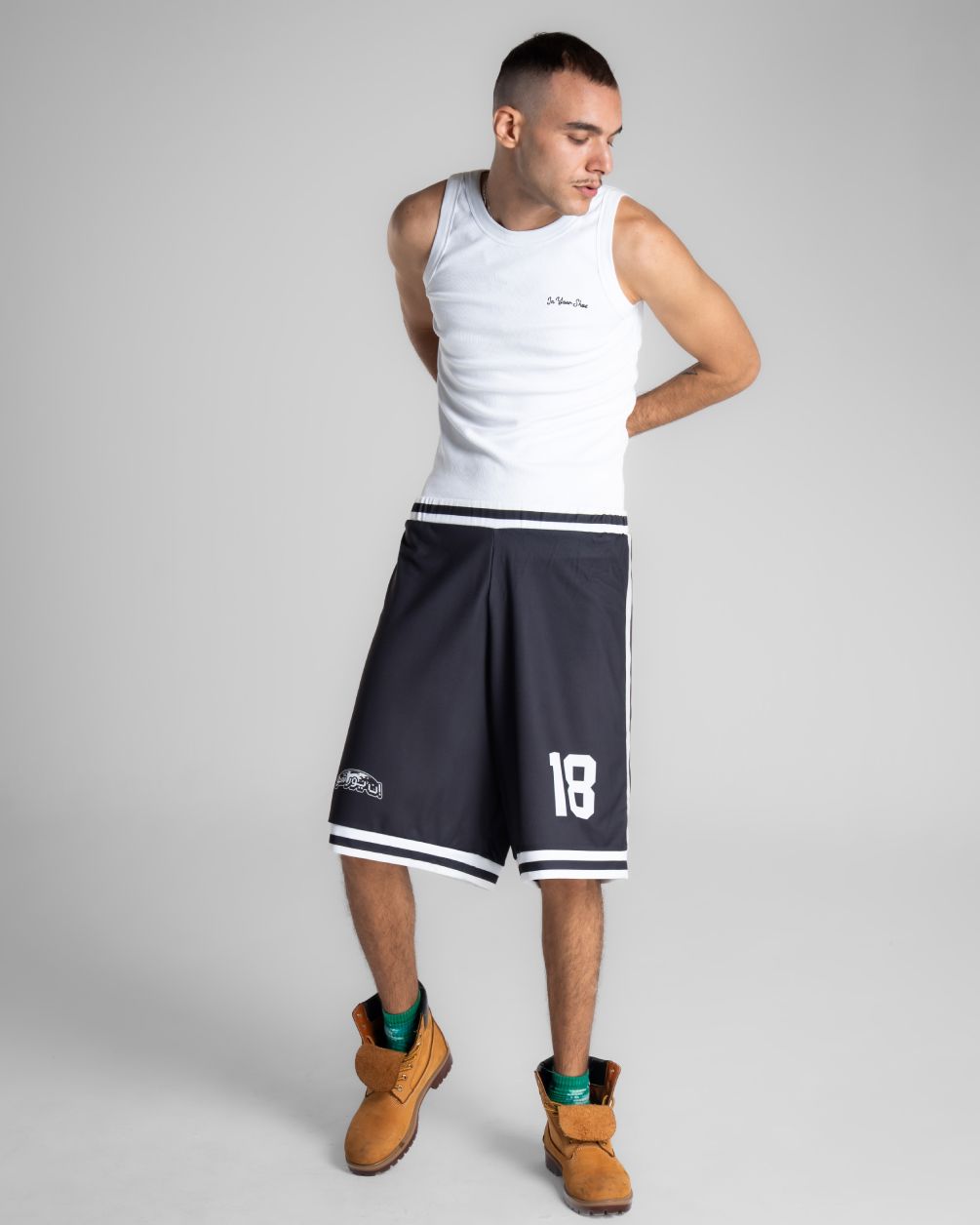 Black Cairo Jersey Shorts Sworts IN YOUR SHOE S 