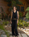 Black Crinkled Pants