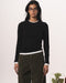 Black Double Layered Long Sleeve Top
