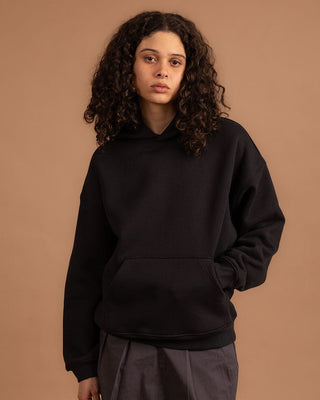 Black Heavy Boxy Hoodie Boxy Hoodies IN YOUR SHOE S 