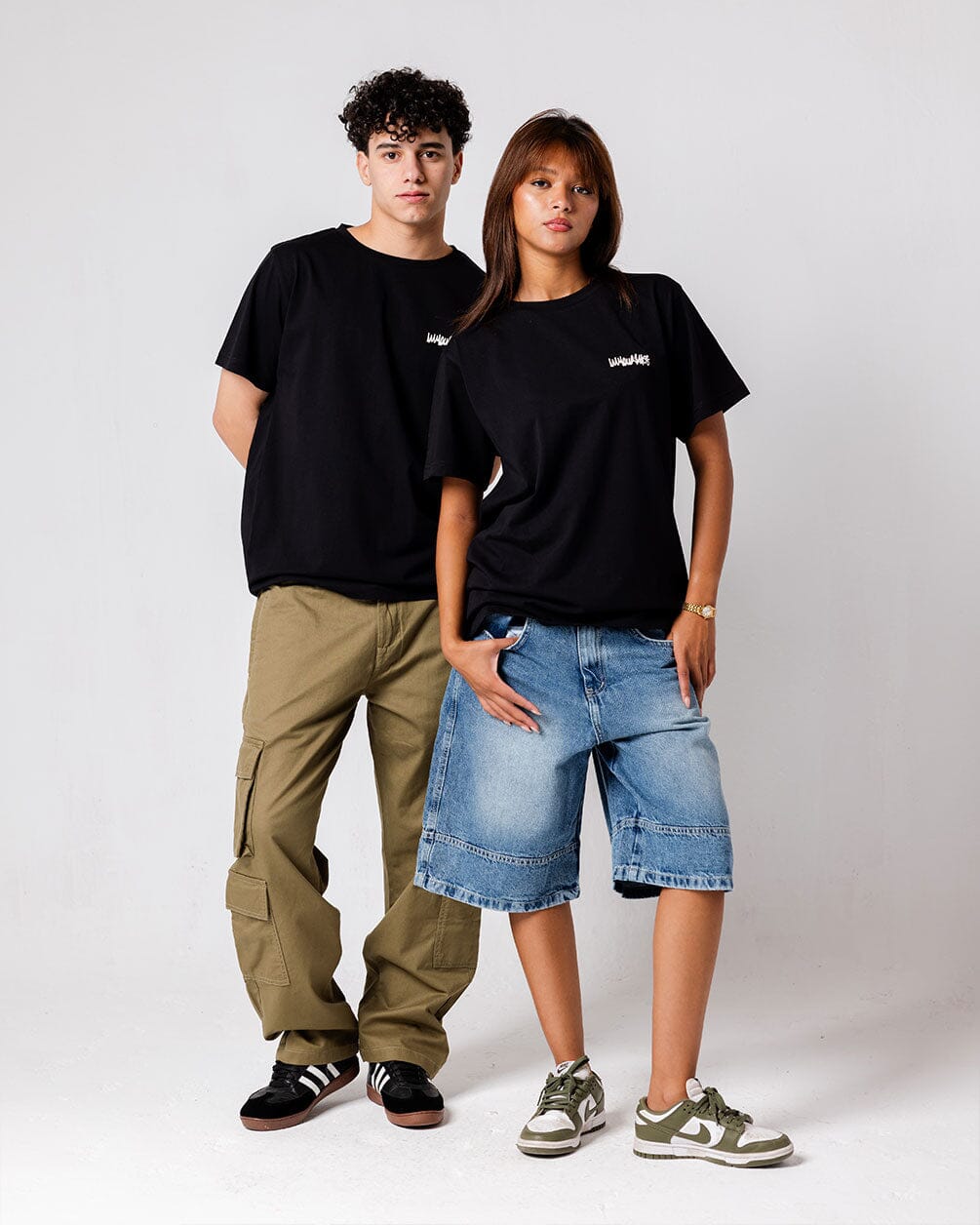 Black IYS Printed Regular Tee Basic Regular Tee IN YOUR SHOE L 