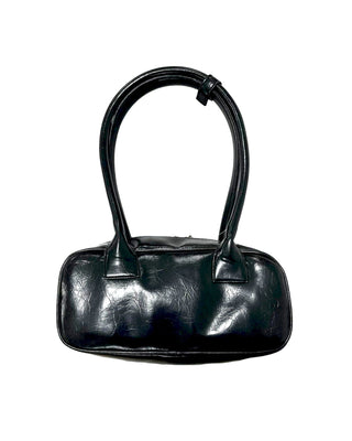 Black Leather Handbag Leather Bag IN YOUR SHOE 