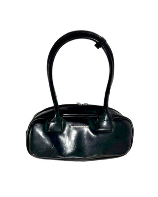 Black Leather Handbag Leather Bag IN YOUR SHOE 