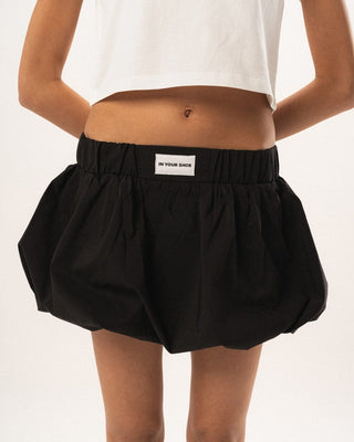 Black Mini Balloon Skirt Skirt IN YOUR SHOE M 