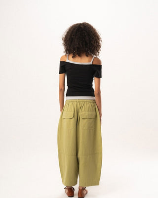 Black Off Shoulder Double Layered Top Tops IN YOUR SHOE M 