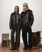 Black Oversized Leather Jacket