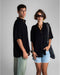 Black Oversized Short Sleeve Shirt