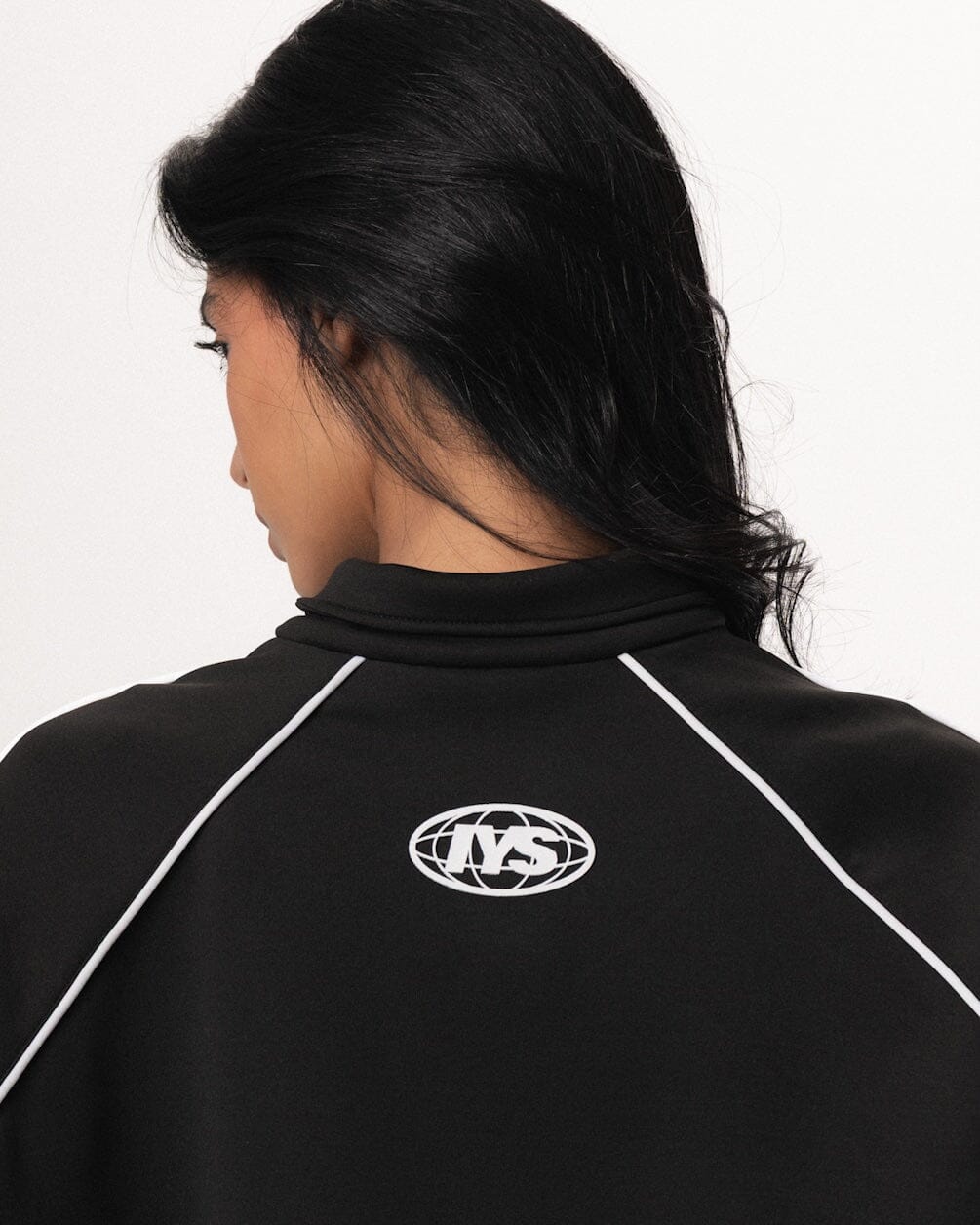 Black Oversized Track Jacket Track Jacket IN YOUR SHOE 