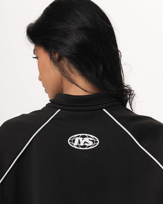 Black Oversized Track Jacket Track Jacket IN YOUR SHOE 