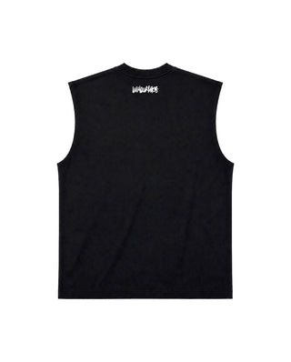 Black Sleeveless Tee Sleeveless Tees IN YOUR SHOE M 