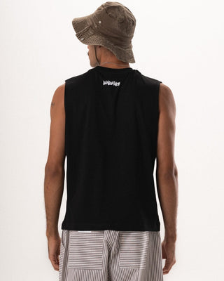 Black Sleeveless Tee Sleeveless Tees IN YOUR SHOE L 