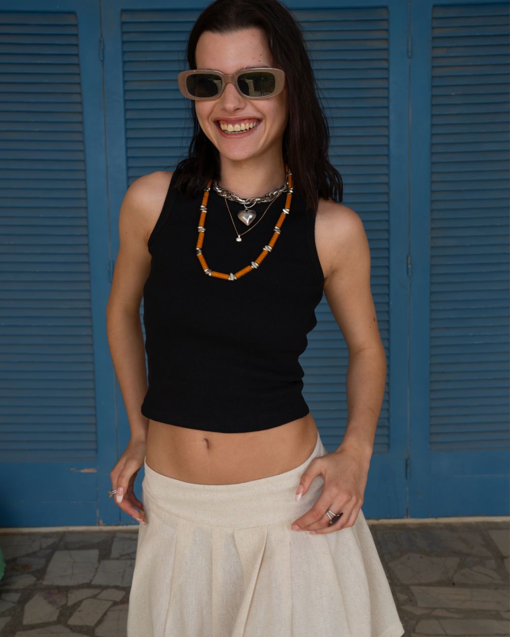 Black Tank Top Tank Tops IN YOUR SHOE S 