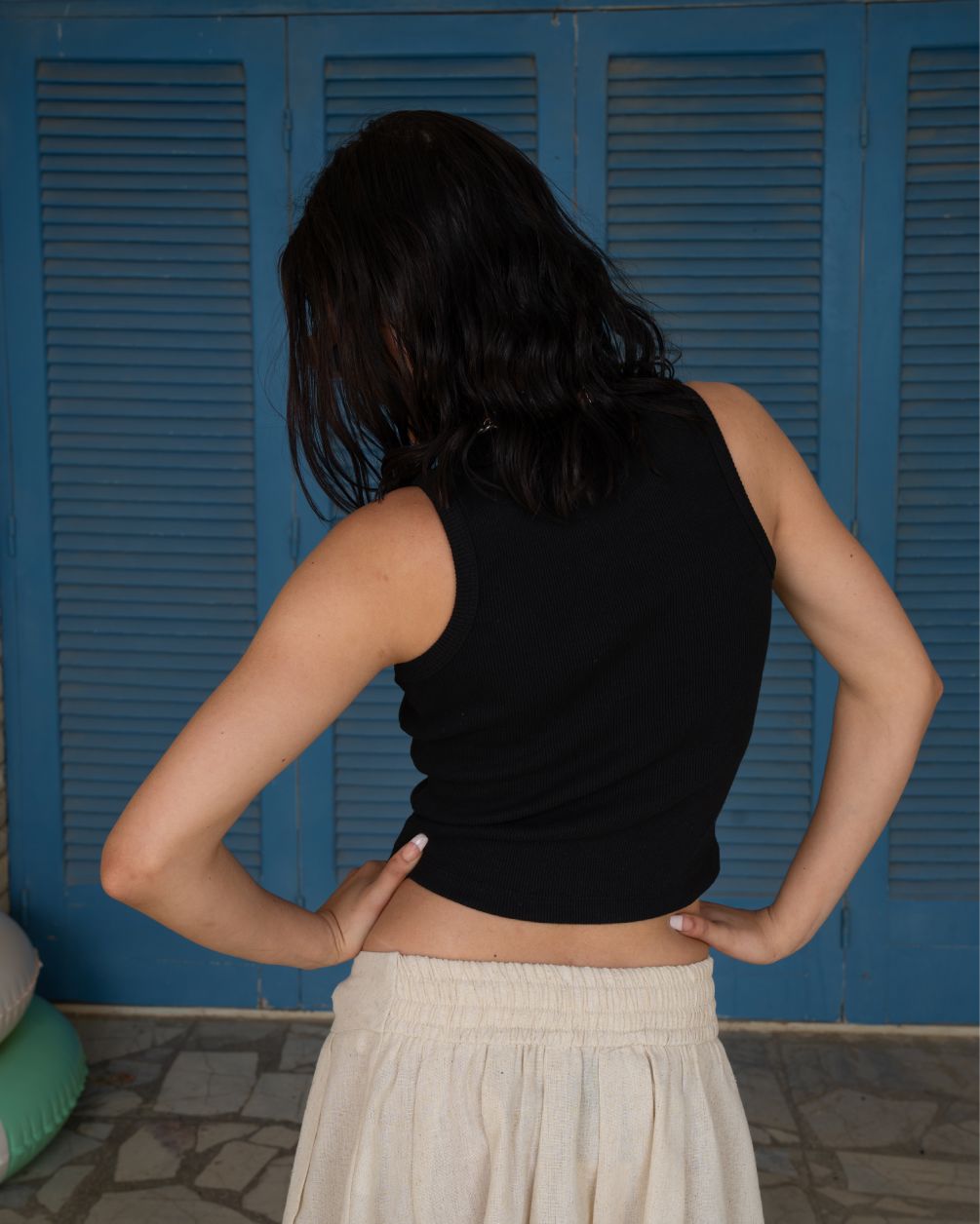 Black Tank Top Tank Tops IN YOUR SHOE 