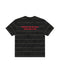 Black Washed Striped Boxy Tee