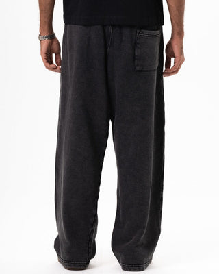Black Washed Wide Leg Swants Swants IN YOUR SHOE L 