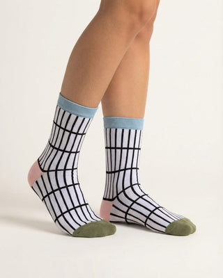Black & White Neck Socks Neck Socks IN YOUR SHOE 